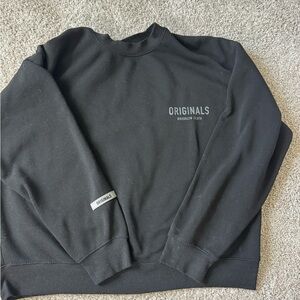 Brooklyn Cloth Originals Black Crewneck Sweater